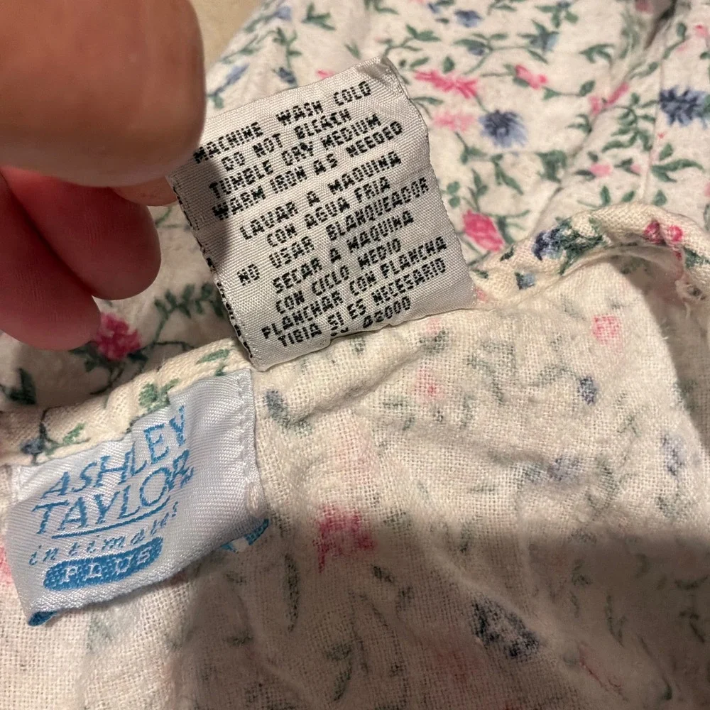 Ashley Taylor Floral Cotton Flannel Nightgown Plus 1X Cottagecore Prairie Modest